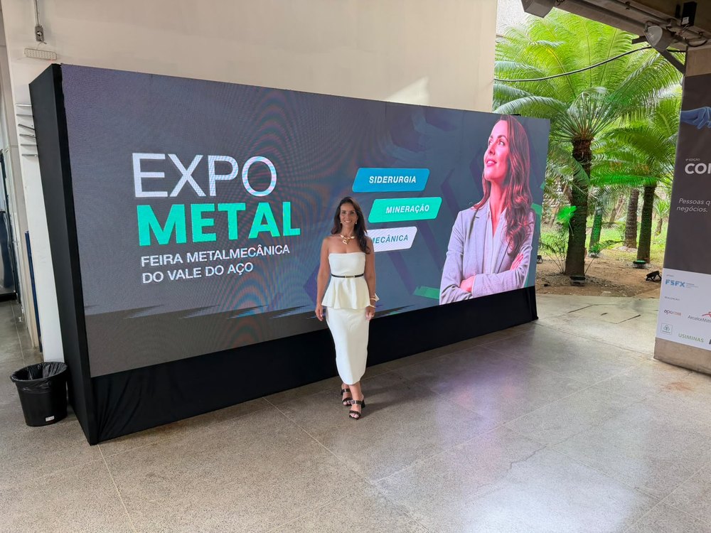 Karen Faria na ExpoMetal, Feira Metalmecânica do Vale do Aço